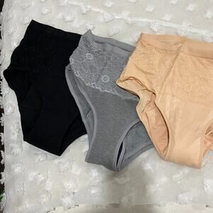 Evella 3 pack Black Lace Leakproof Panties